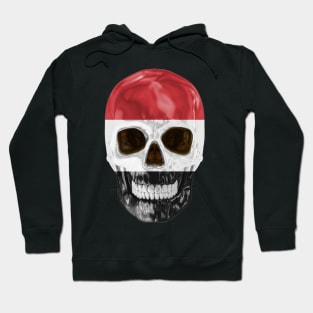 Yemen Flag Skull - Gift for Yemeni With Roots From Yemen Hoodie